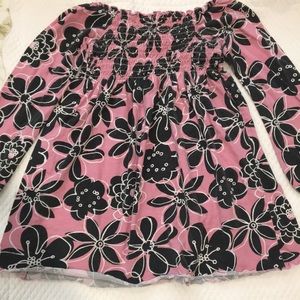 Girl Friends byAnitaG floral Pink flower dress long sleeve elastic size 6X